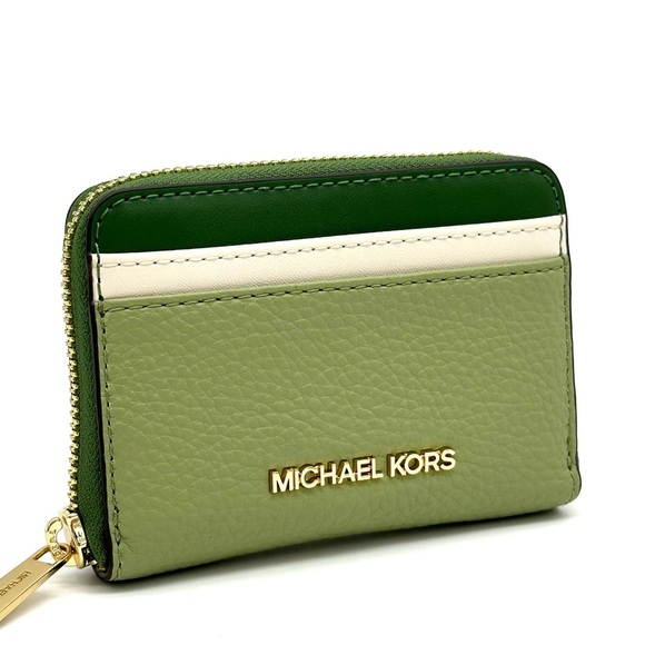 Michael Kors Medium ZA Card Case Wallet Fern Green Multi - Picture 3 of 7